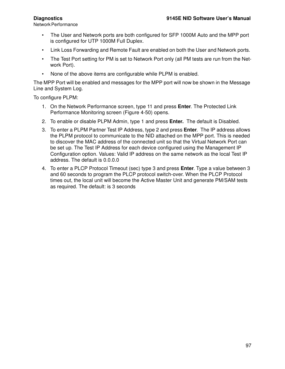 CANOGA PERKINS 9145E NID Software Version 4.10 User Manual | Page 109 / 296