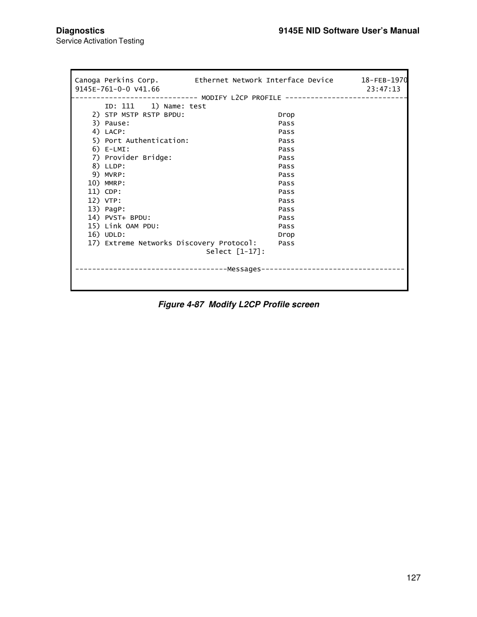 Figure 4-87) | CANOGA PERKINS 9145E NID Software Version 4.10 User Manual | Page 139 / 296