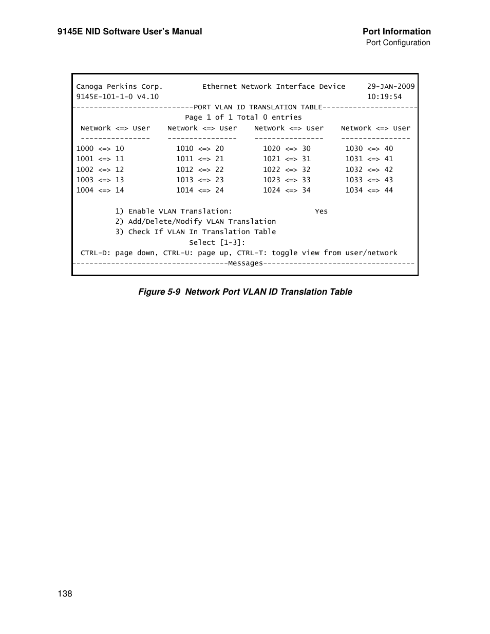 CANOGA PERKINS 9145E NID Software Version 4.10 User Manual | Page 150 / 296