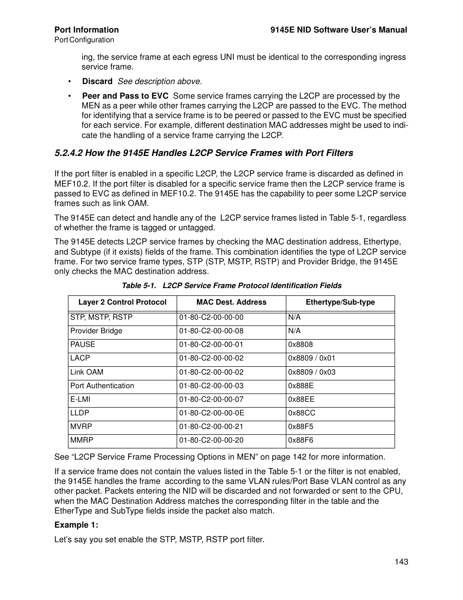 CANOGA PERKINS 9145E NID Software Version 4.10 User Manual | Page 155 / 296