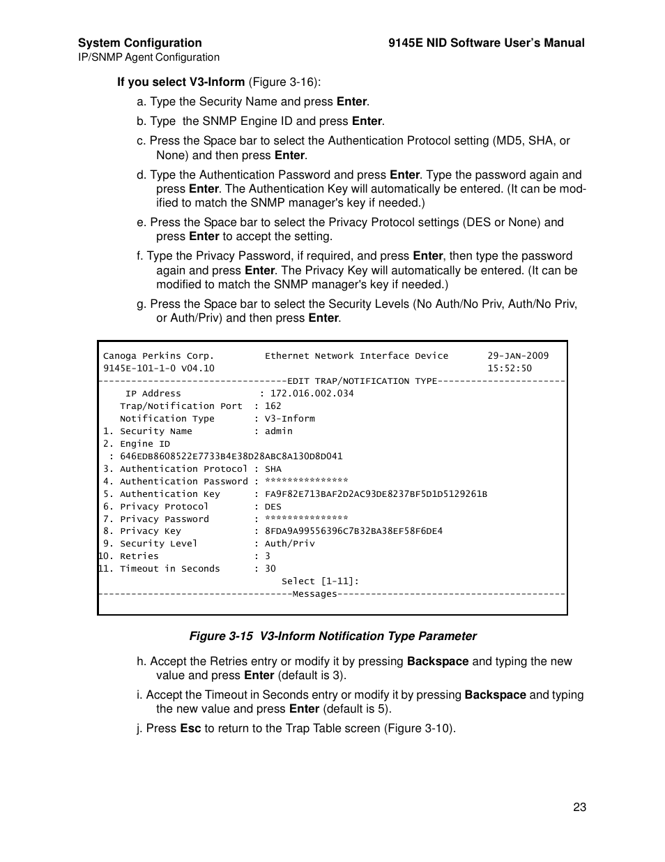 CANOGA PERKINS 9145E NID Software Version 4.10 User Manual | Page 35 / 296