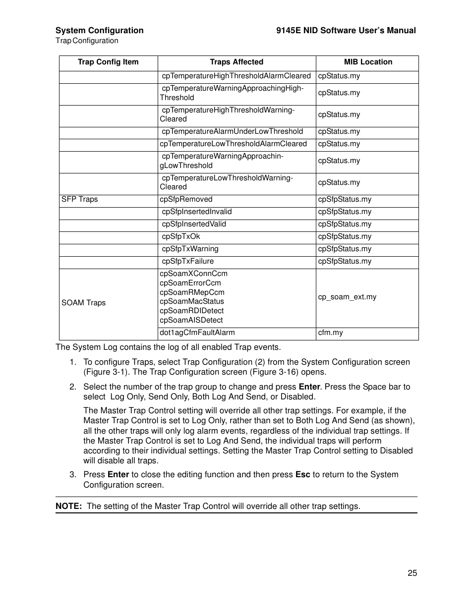 CANOGA PERKINS 9145E NID Software Version 4.10 User Manual | Page 37 / 296