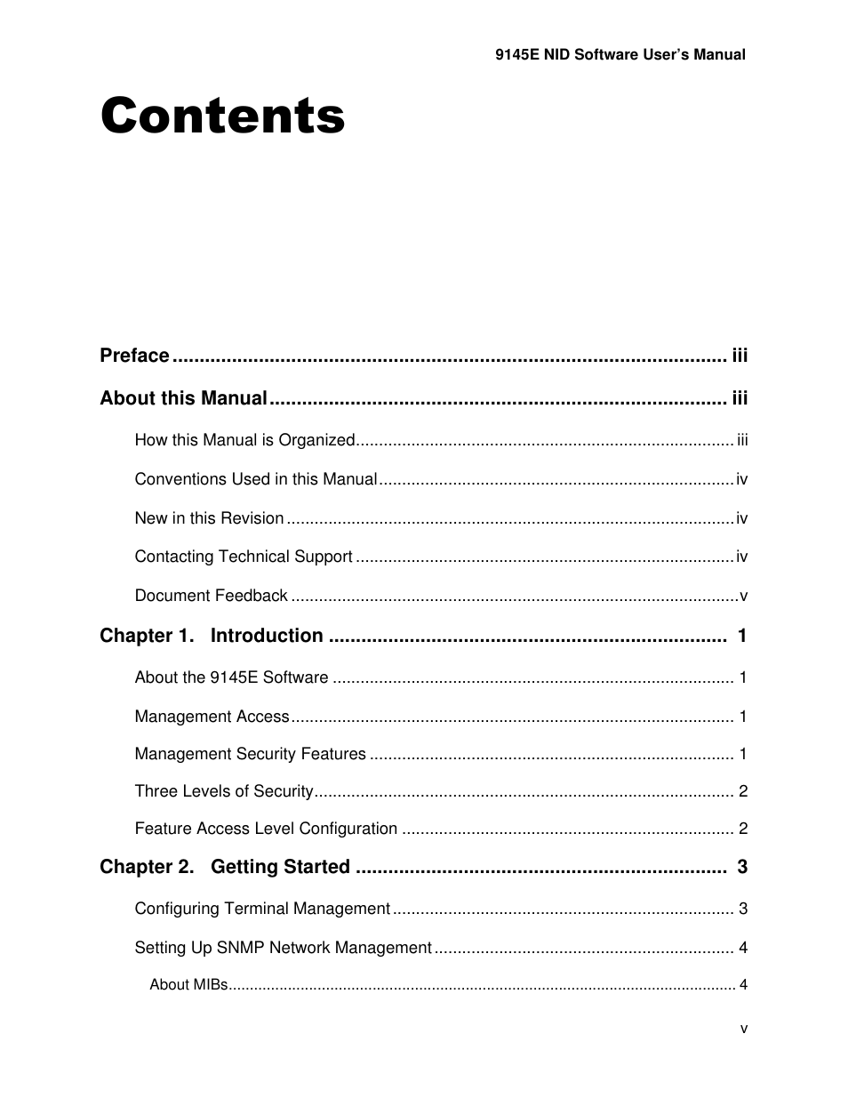 CANOGA PERKINS 9145E NID Software Version 4.10 User Manual | Page 5 / 296