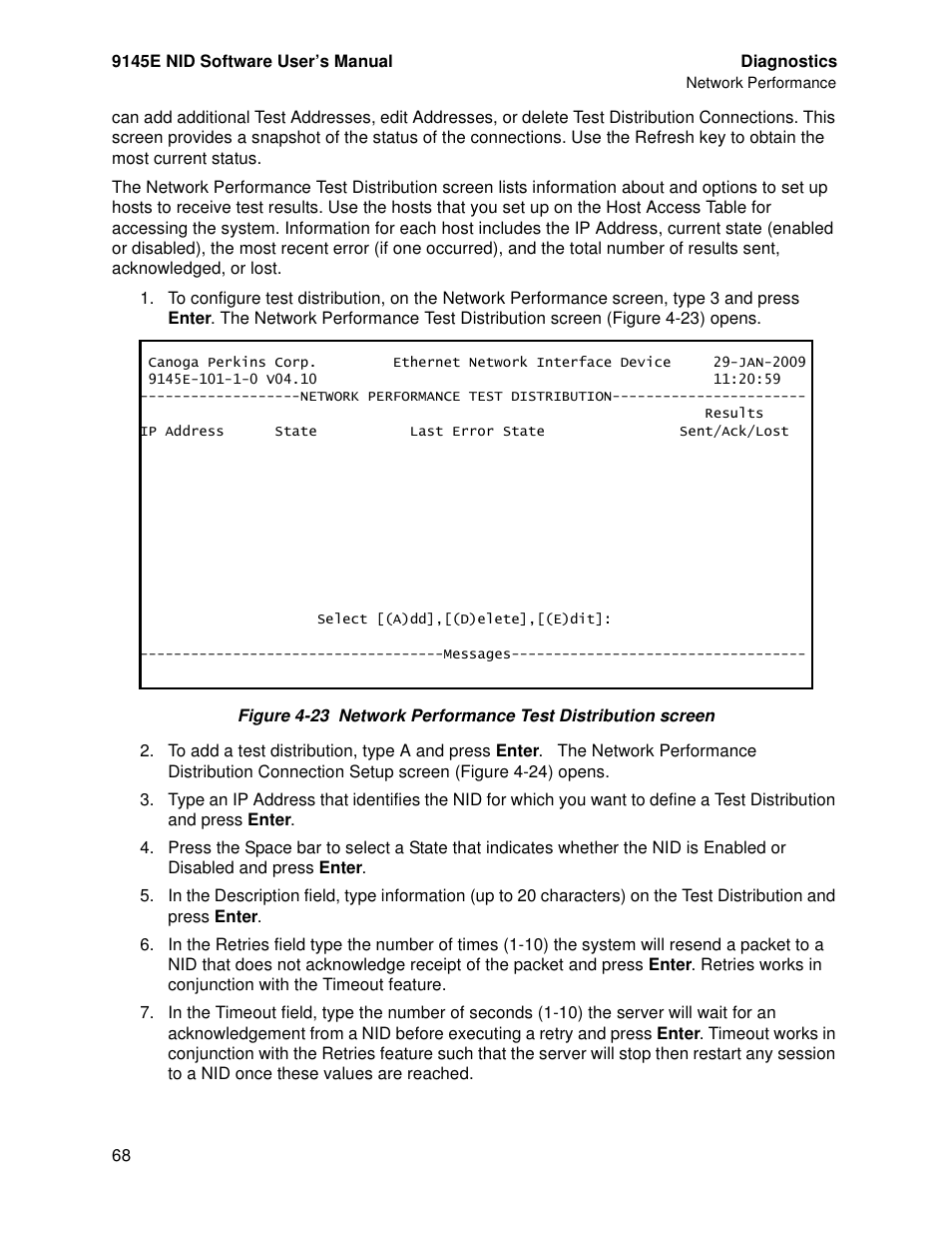 CANOGA PERKINS 9145E NID Software Version 4.10 User Manual | Page 80 / 296