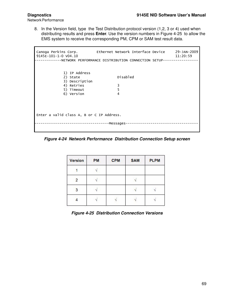 CANOGA PERKINS 9145E NID Software Version 4.10 User Manual | Page 81 / 296