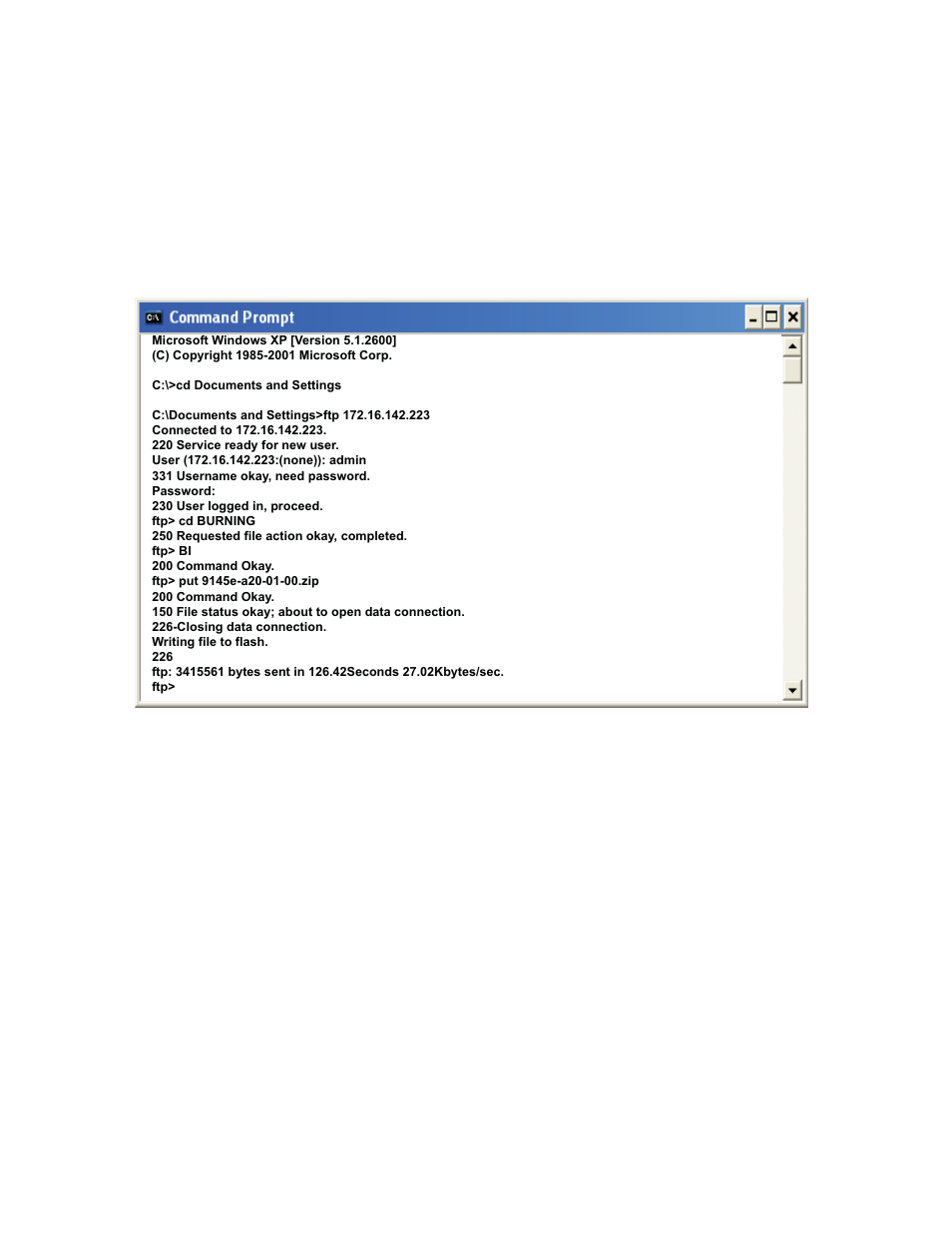 5 software upgrades using ftp or sftp, 1 software download using ftp, Software upgrades using ftp or sftp | Software download using ftp | CANOGA PERKINS 9145E Standard NID Software Version 1.0 User Manual | Page 88 / 100