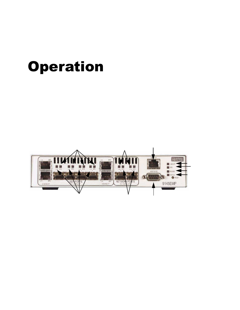 Chapter 4 operation | CANOGA PERKINS 9145EMP Network Interface Device Hardware User Manual | Page 41 / 50