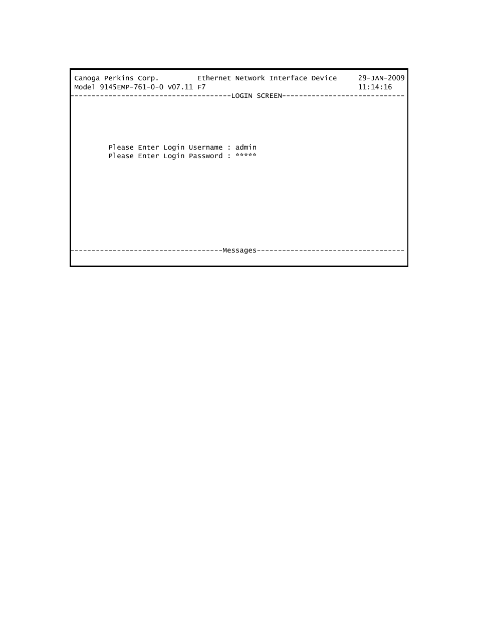 4 main menu | CANOGA PERKINS 9145EMP NID Software Version 3.1 User Manual | Page 20 / 202