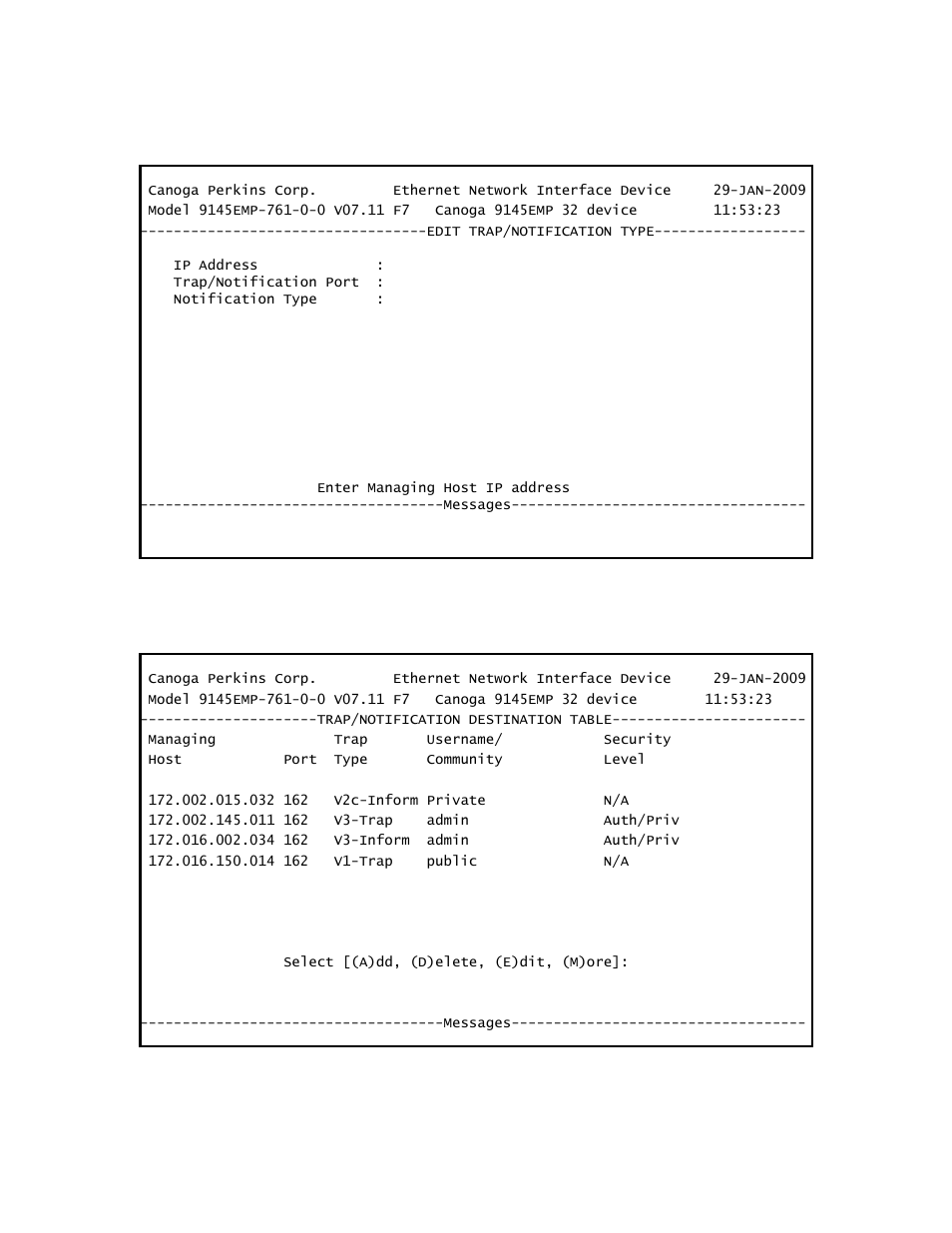 CANOGA PERKINS 9145EMP NID Software Version 3.1 User Manual | Page 31 / 202