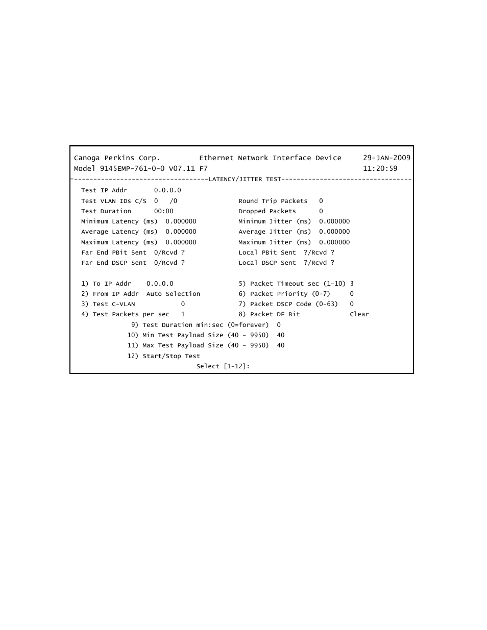 CANOGA PERKINS 9145EMP NID Software Version 3.1 User Manual | Page 56 / 202