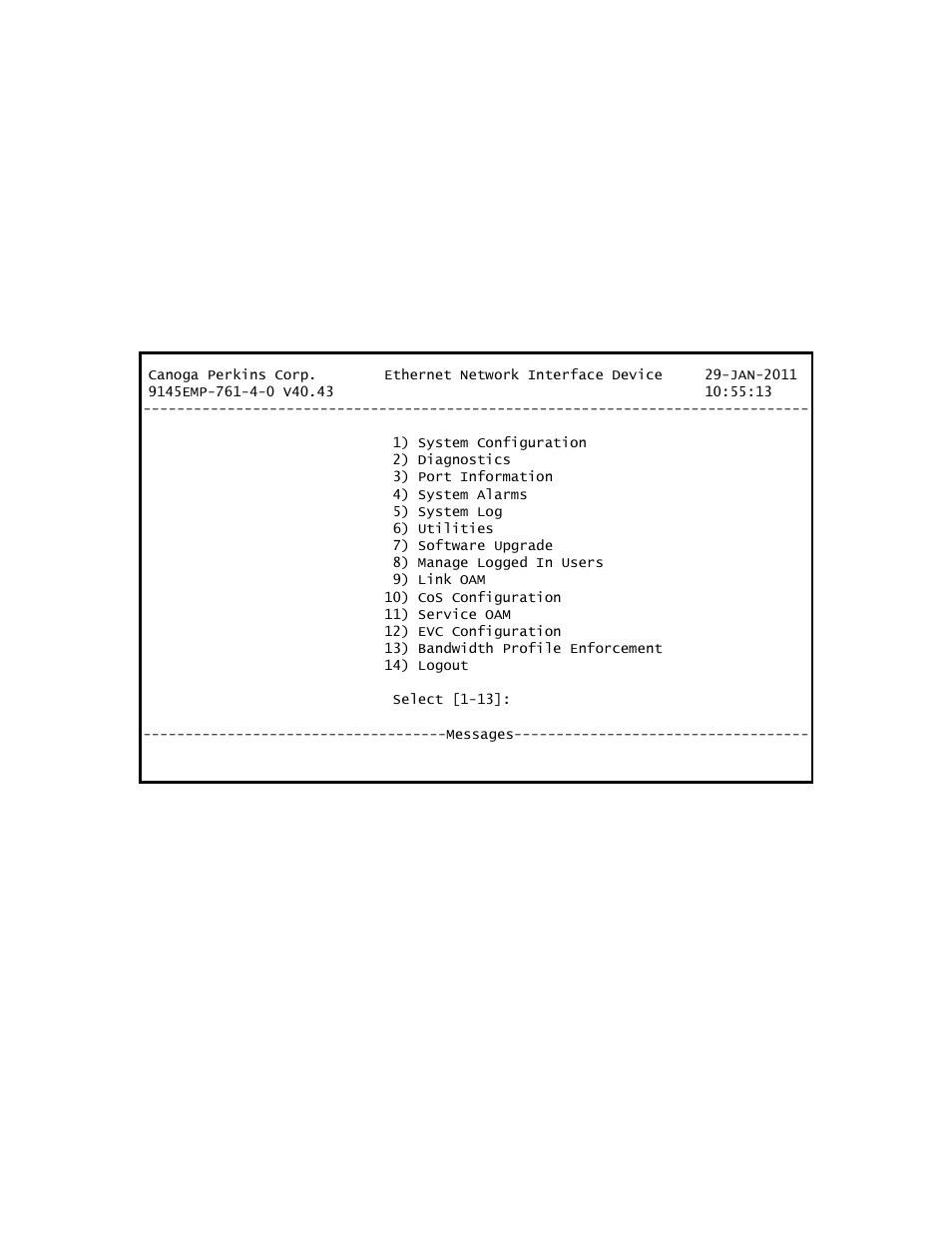 2 soam configuration | CANOGA PERKINS 9145EMP NID Software Version 4.0 User Manual | Page 150 / 229