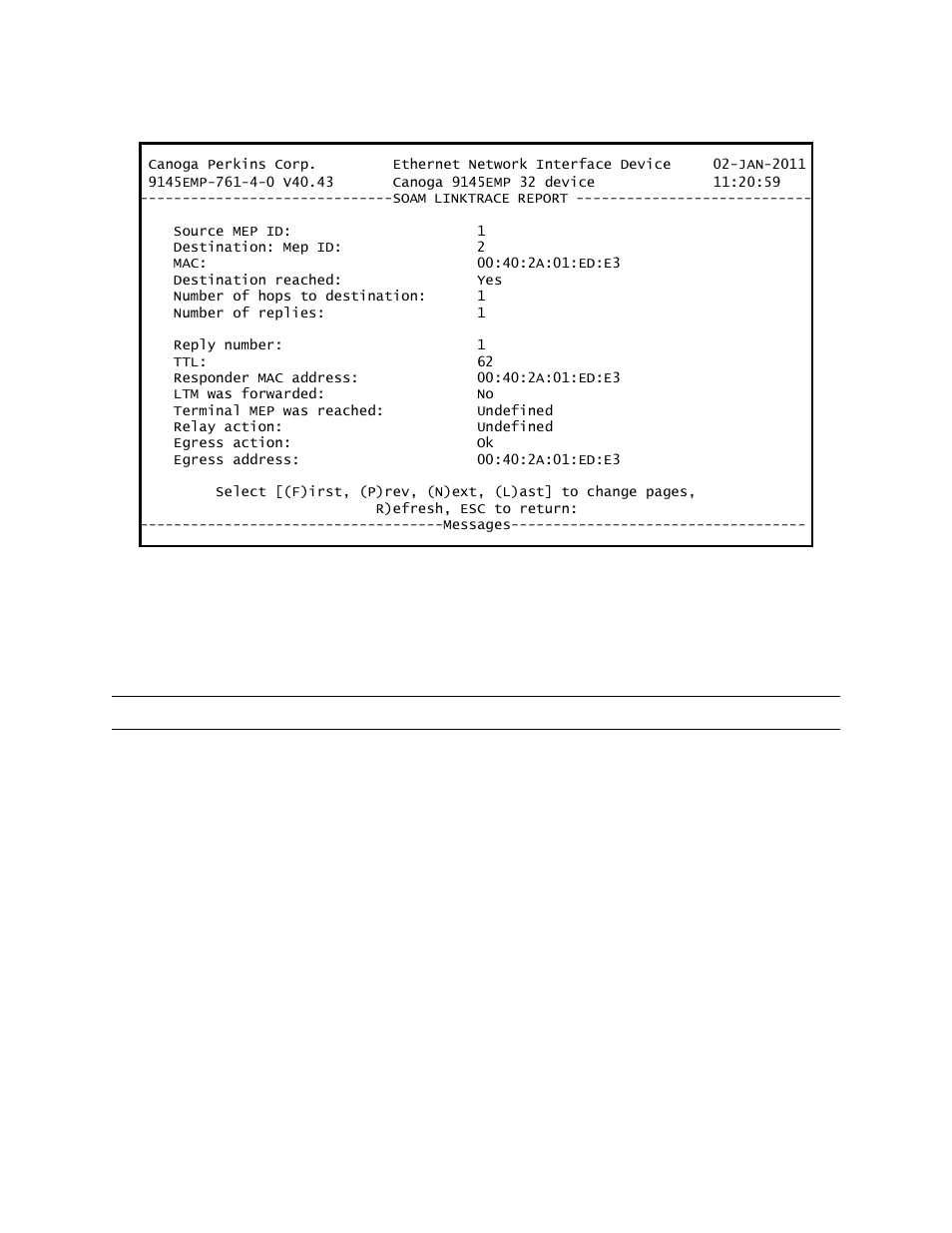 8 loopback procedures, 1 initiating a loopback request, Figure 11-28) | CANOGA PERKINS 9145EMP NID Software Version 4.0 User Manual | Page 178 / 229