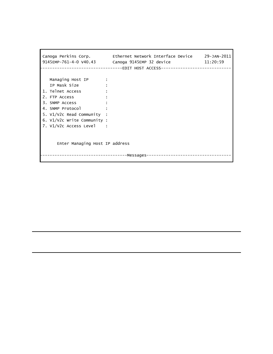 CANOGA PERKINS 9145EMP NID Software Version 4.0 User Manual | Page 33 / 229