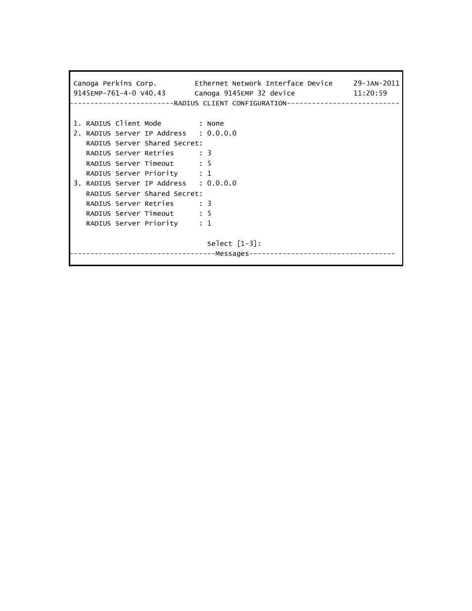 7 sntp client configuration | CANOGA PERKINS 9145EMP NID Software Version 4.0 User Manual | Page 52 / 229