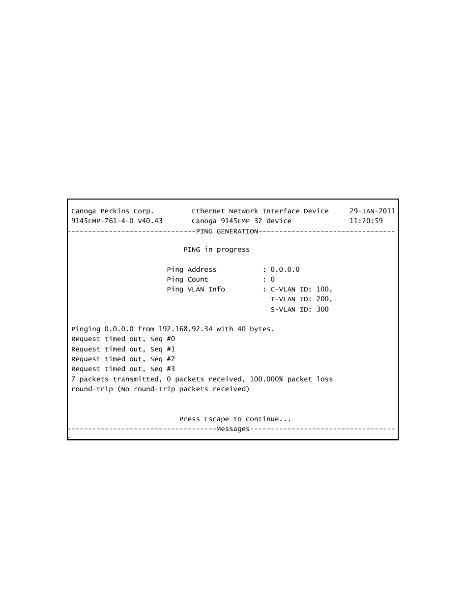 CANOGA PERKINS 9145EMP NID Software Version 4.0 User Manual | Page 64 / 229