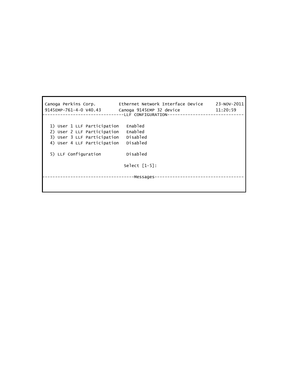 1 configuring link loss forwarding | CANOGA PERKINS 9145EMP NID Software Version 4.0 User Manual | Page 72 / 229