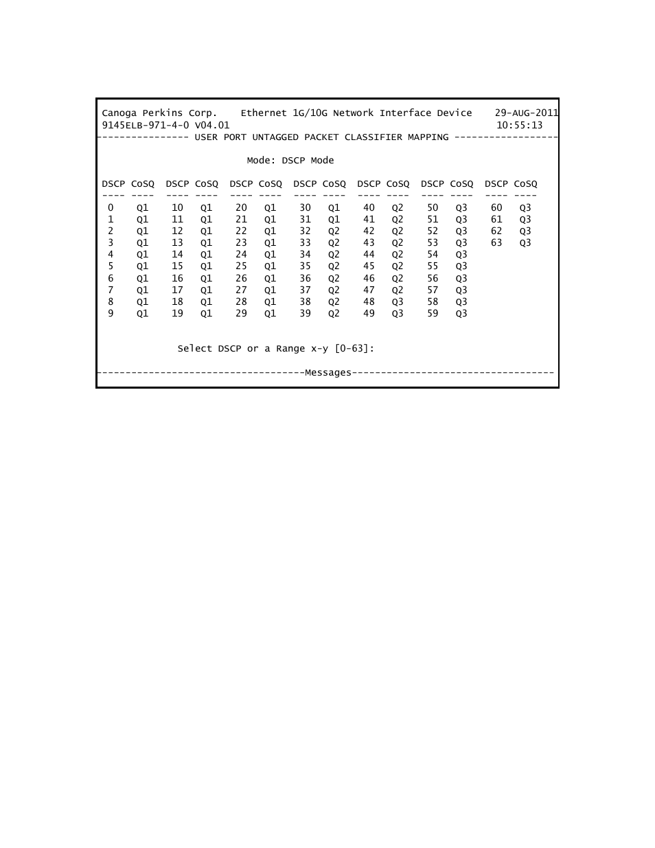 CANOGA PERKINS 9145ELB NID Software Version 4.01 User Manual | Page 108 / 152