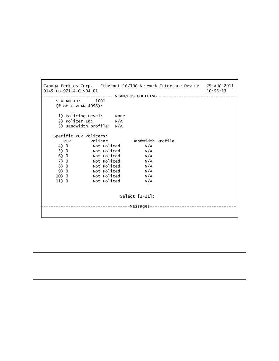 Figure 10-7 | CANOGA PERKINS 9145ELB NID Software Version 4.01 User Manual | Page 124 / 152