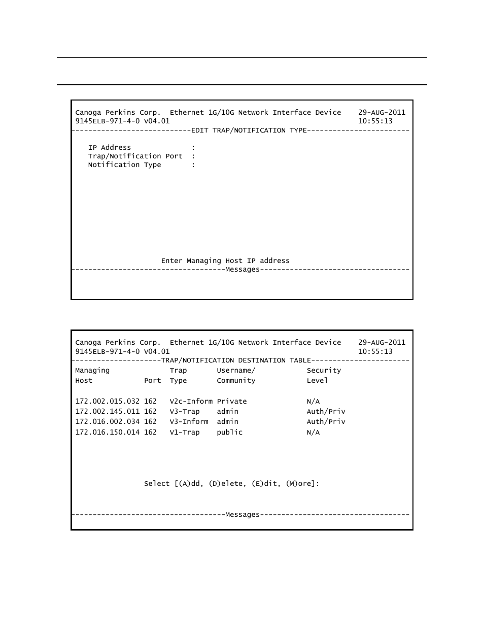 Figure 3-10) | CANOGA PERKINS 9145ELB NID Software Version 4.01 User Manual | Page 32 / 152