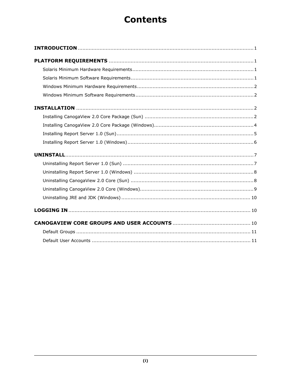 CANOGA PERKINS CanogaView EMS User Manual | Page 3 / 25