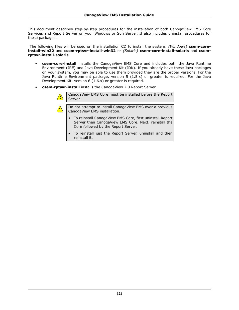 CANOGA PERKINS CanogaView EMS User Manual | Page 6 / 25