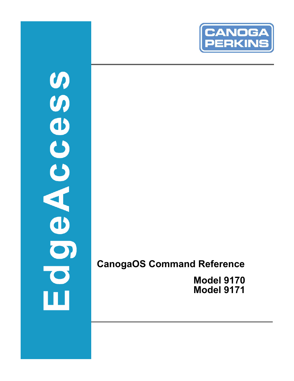 CANOGA PERKINS 9171 Command Reference User Manual | 782 pages