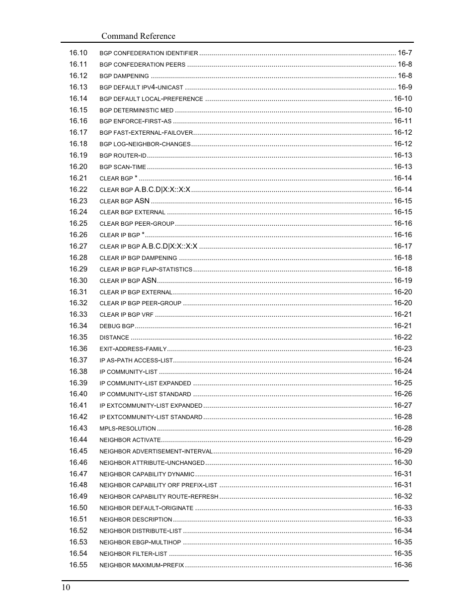 Canogaos command reference 10 | CANOGA PERKINS 9171 Command Reference User Manual | Page 12 / 782