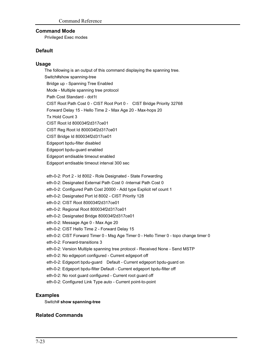 CANOGA PERKINS 9171 Command Reference User Manual | Page 126 / 782