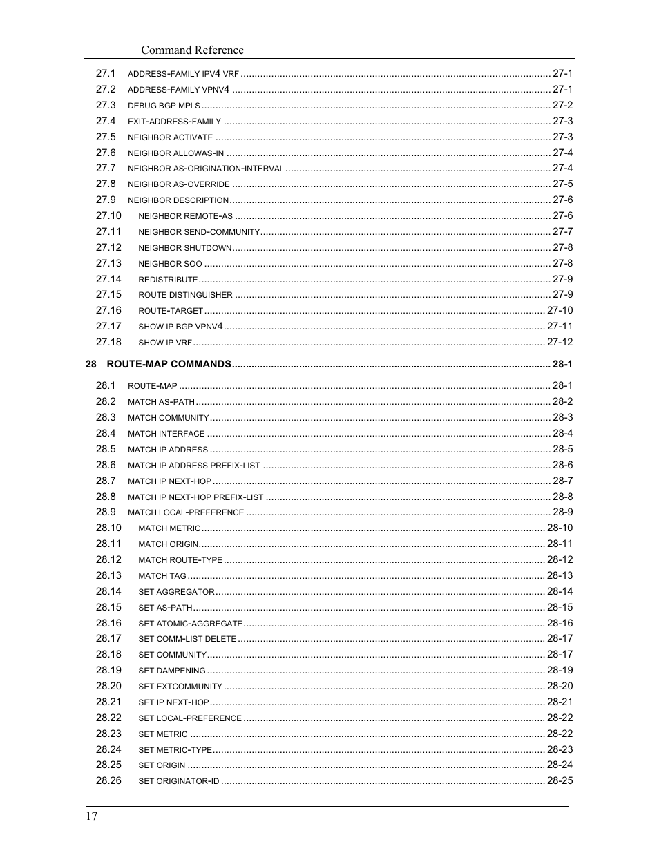 CANOGA PERKINS 9171 Command Reference User Manual | Page 19 / 782