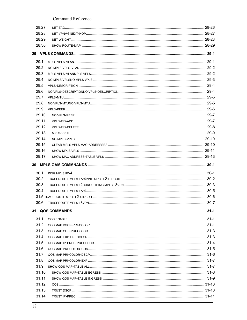 Canogaos command reference 18 | CANOGA PERKINS 9171 Command Reference User Manual | Page 20 / 782