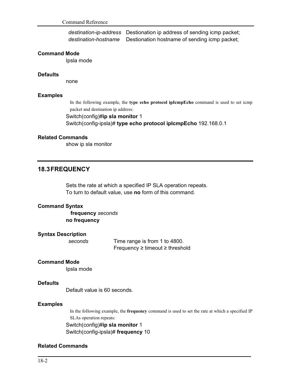 3 frequency | CANOGA PERKINS 9171 Command Reference User Manual | Page 321 / 782