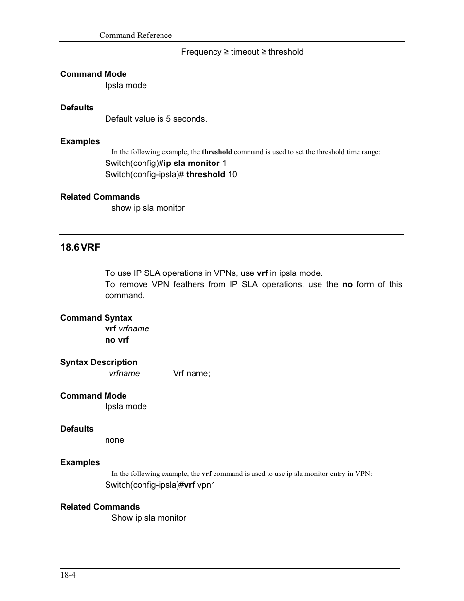 6 vrf | CANOGA PERKINS 9171 Command Reference User Manual | Page 323 / 782