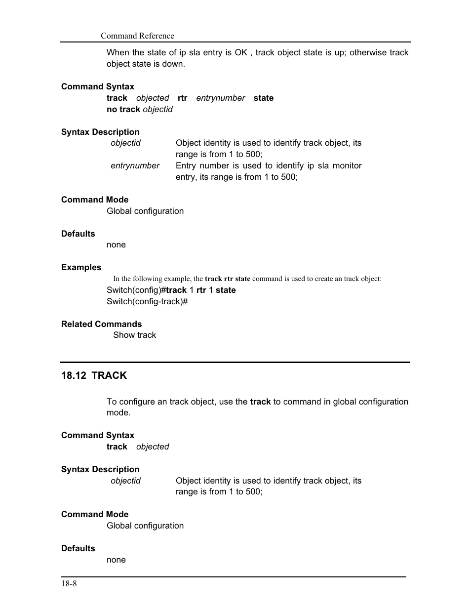 12 track | CANOGA PERKINS 9171 Command Reference User Manual | Page 327 / 782