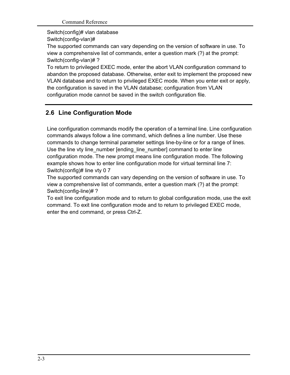 6 line configuration mode | CANOGA PERKINS 9171 Command Reference User Manual | Page 34 / 782