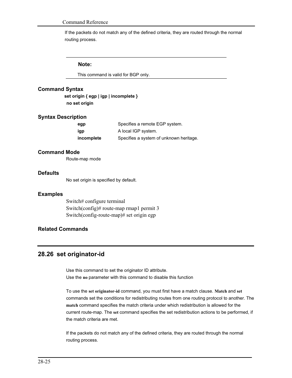 26 set originator-id | CANOGA PERKINS 9171 Command Reference User Manual | Page 513 / 782