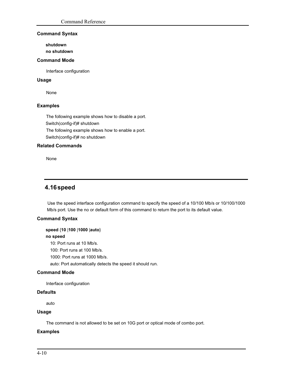 16 speed | CANOGA PERKINS 9171 Command Reference User Manual | Page 54 / 782
