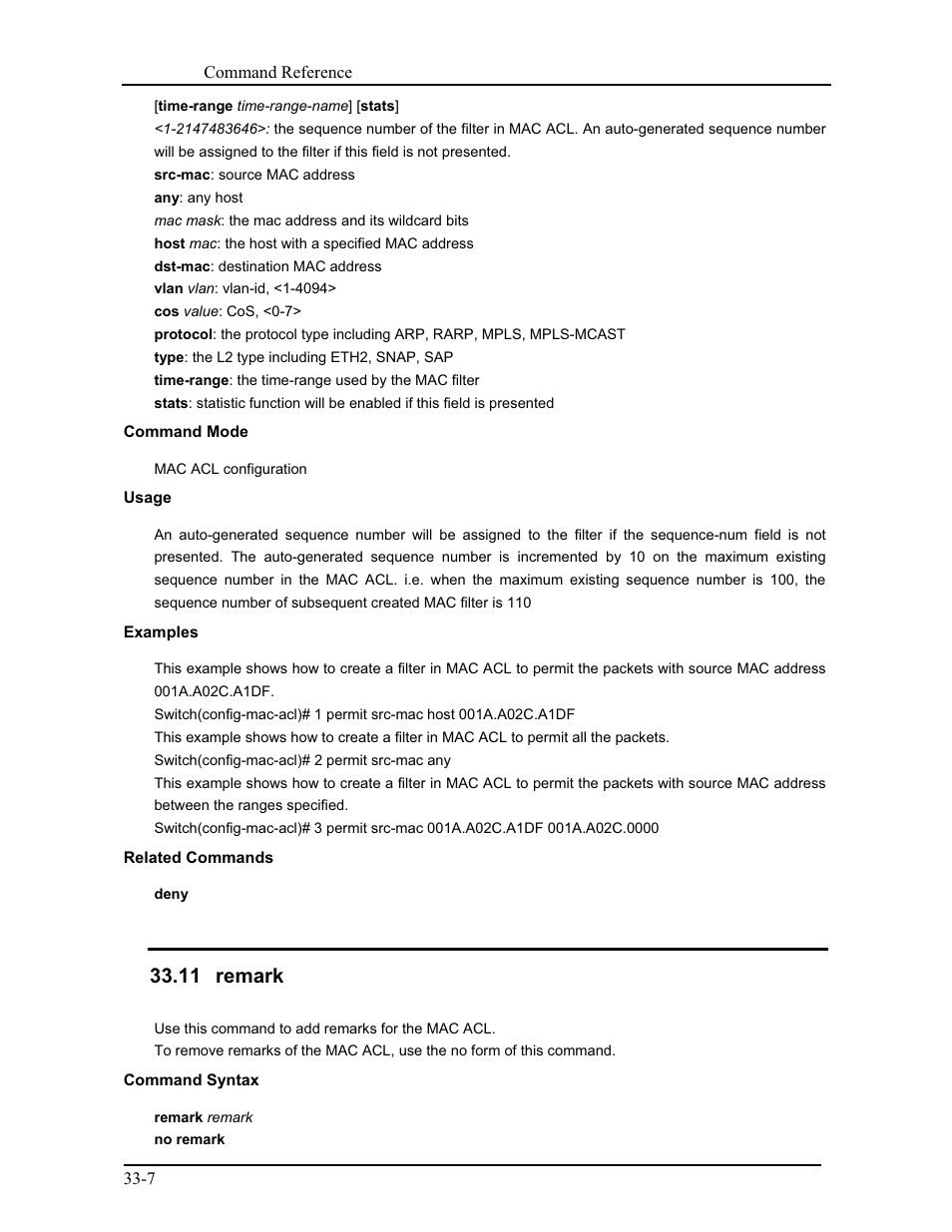11 remark | CANOGA PERKINS 9171 Command Reference User Manual | Page 598 / 782