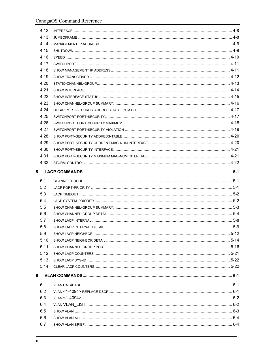 CANOGA PERKINS 9171 Command Reference User Manual | Page 6 / 782