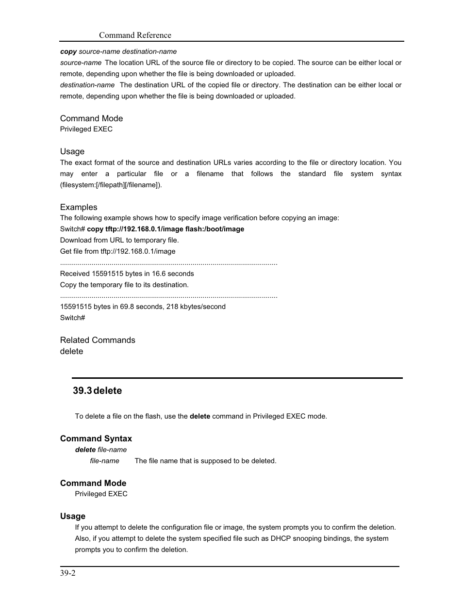 3 delete | CANOGA PERKINS 9171 Command Reference User Manual | Page 655 / 782