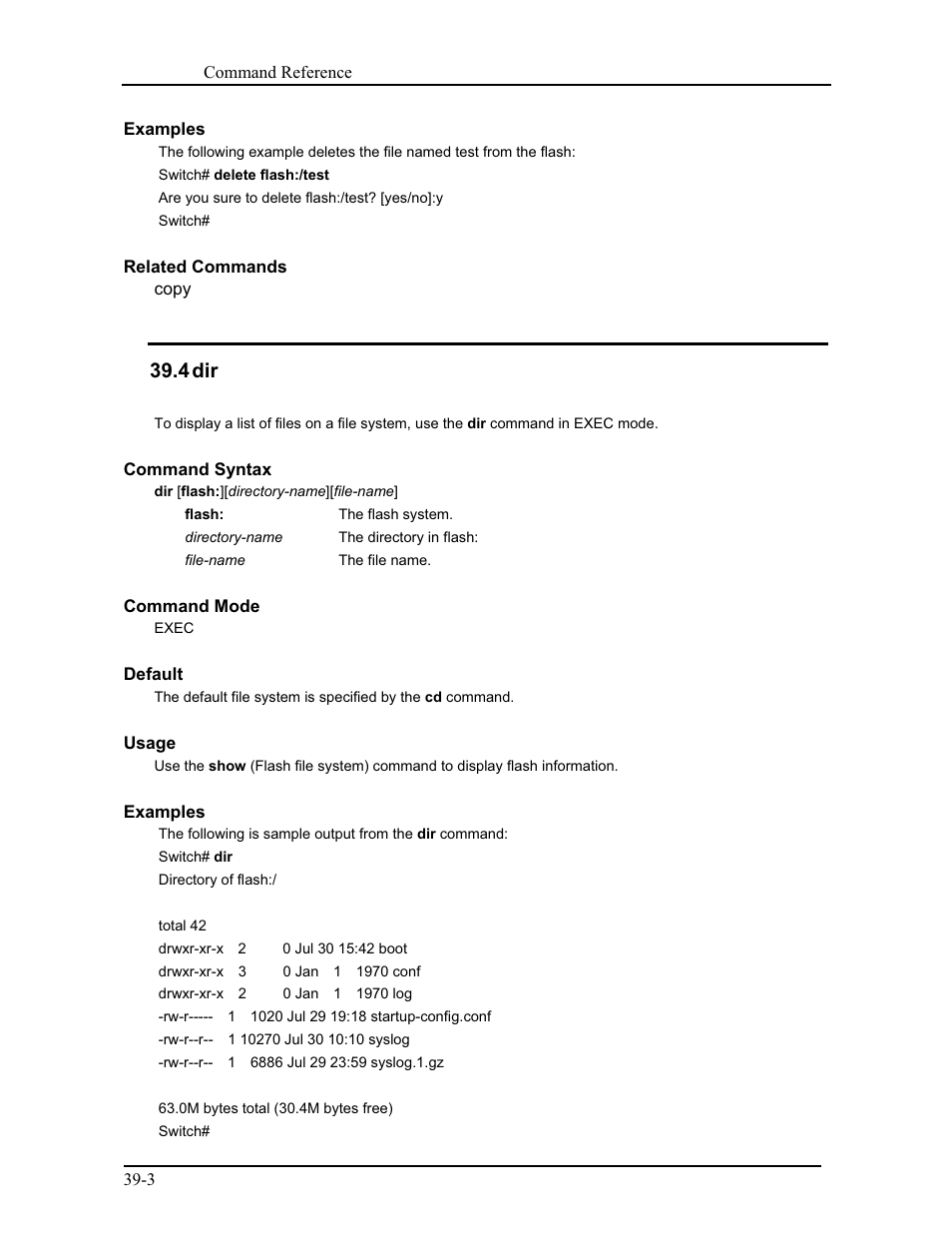 4 dir | CANOGA PERKINS 9171 Command Reference User Manual | Page 656 / 782