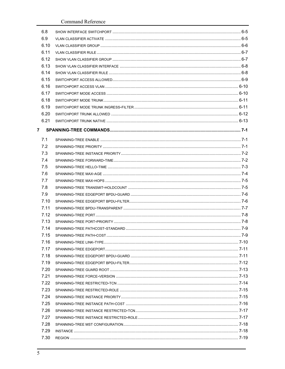 Canogaos command reference 5 | CANOGA PERKINS 9171 Command Reference User Manual | Page 7 / 782