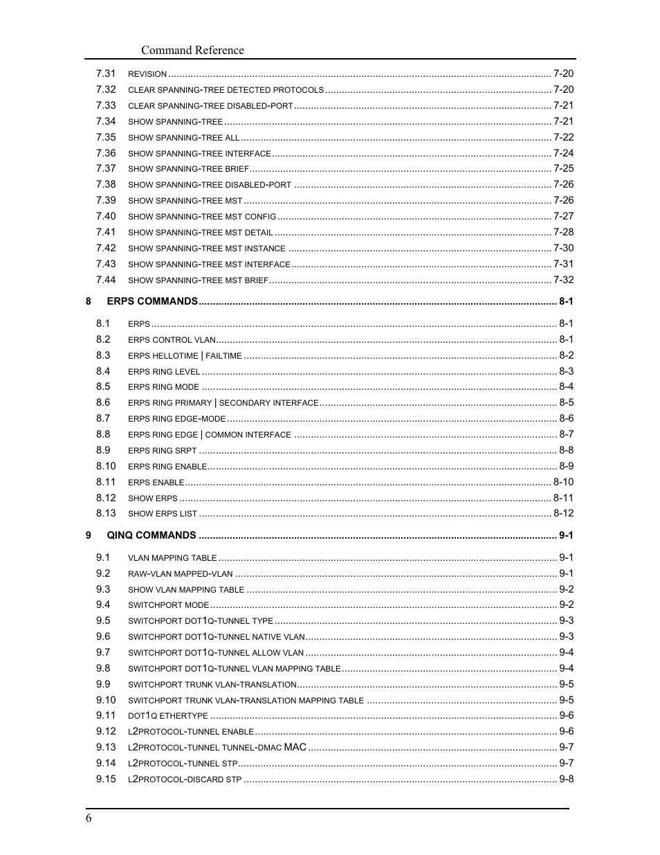 Canogaos command reference 6 | CANOGA PERKINS 9171 Command Reference User Manual | Page 8 / 782