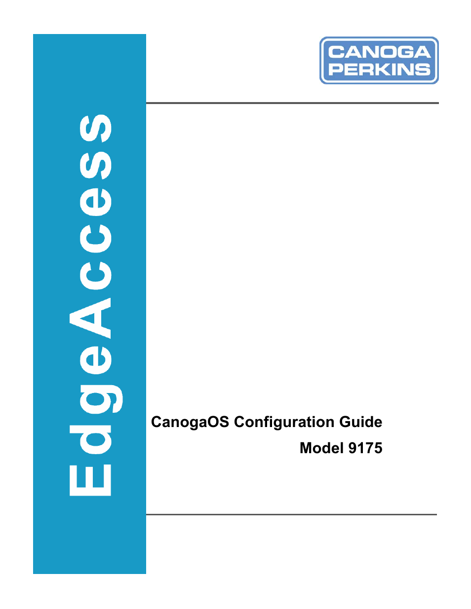 CANOGA PERKINS 9175 Configuration Guide User Manual | 280 pages