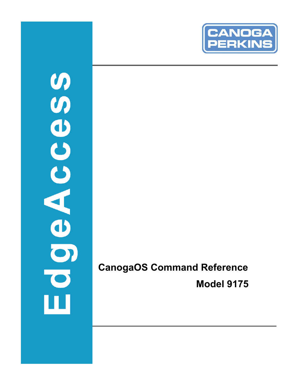 CANOGA PERKINS 9175 Command Reference User Manual | 790 pages