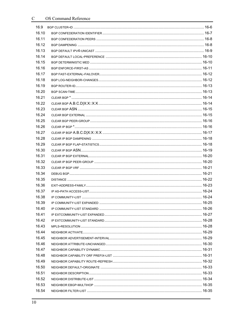 Canogaos command reference 10 | CANOGA PERKINS 9175 Command Reference User Manual | Page 12 / 790