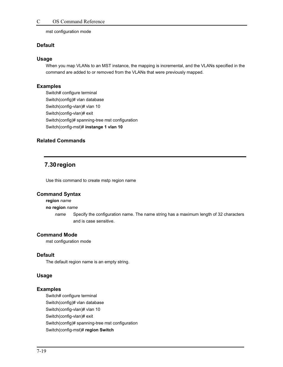 30 region | CANOGA PERKINS 9175 Command Reference User Manual | Page 122 / 790