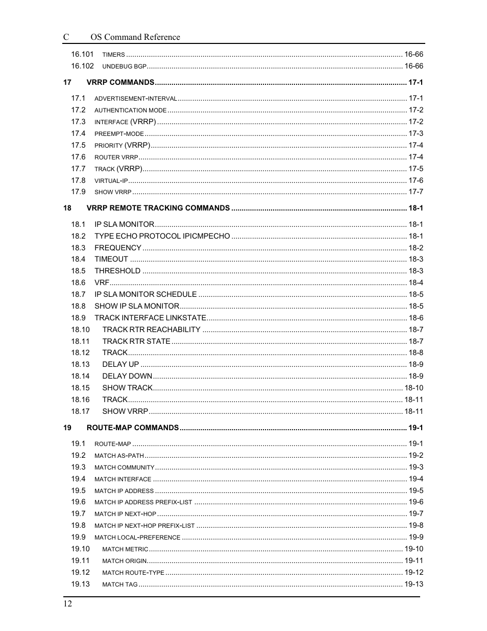 Canogaos command reference 12 | CANOGA PERKINS 9175 Command Reference User Manual | Page 14 / 790