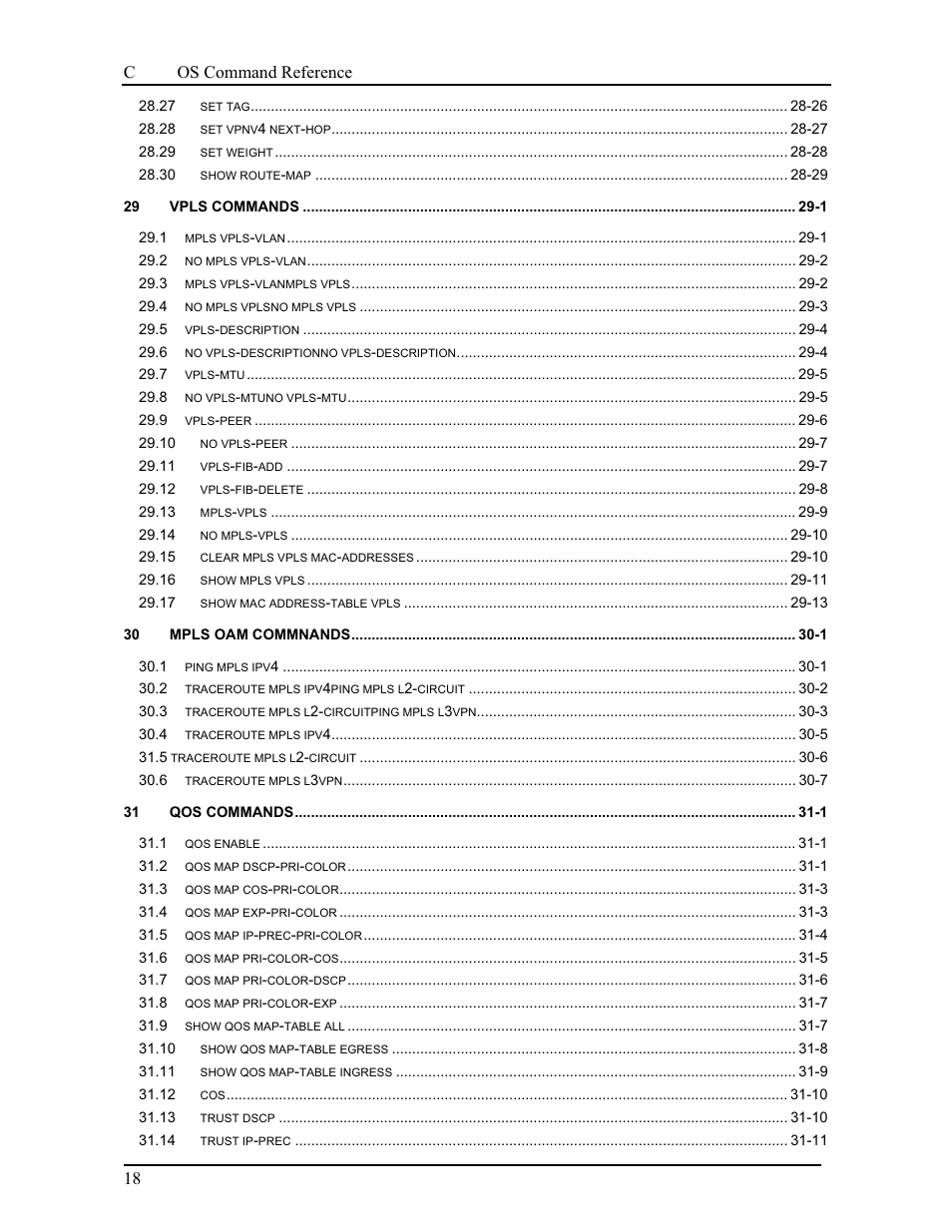 Canogaos command reference 18 | CANOGA PERKINS 9175 Command Reference User Manual | Page 20 / 790