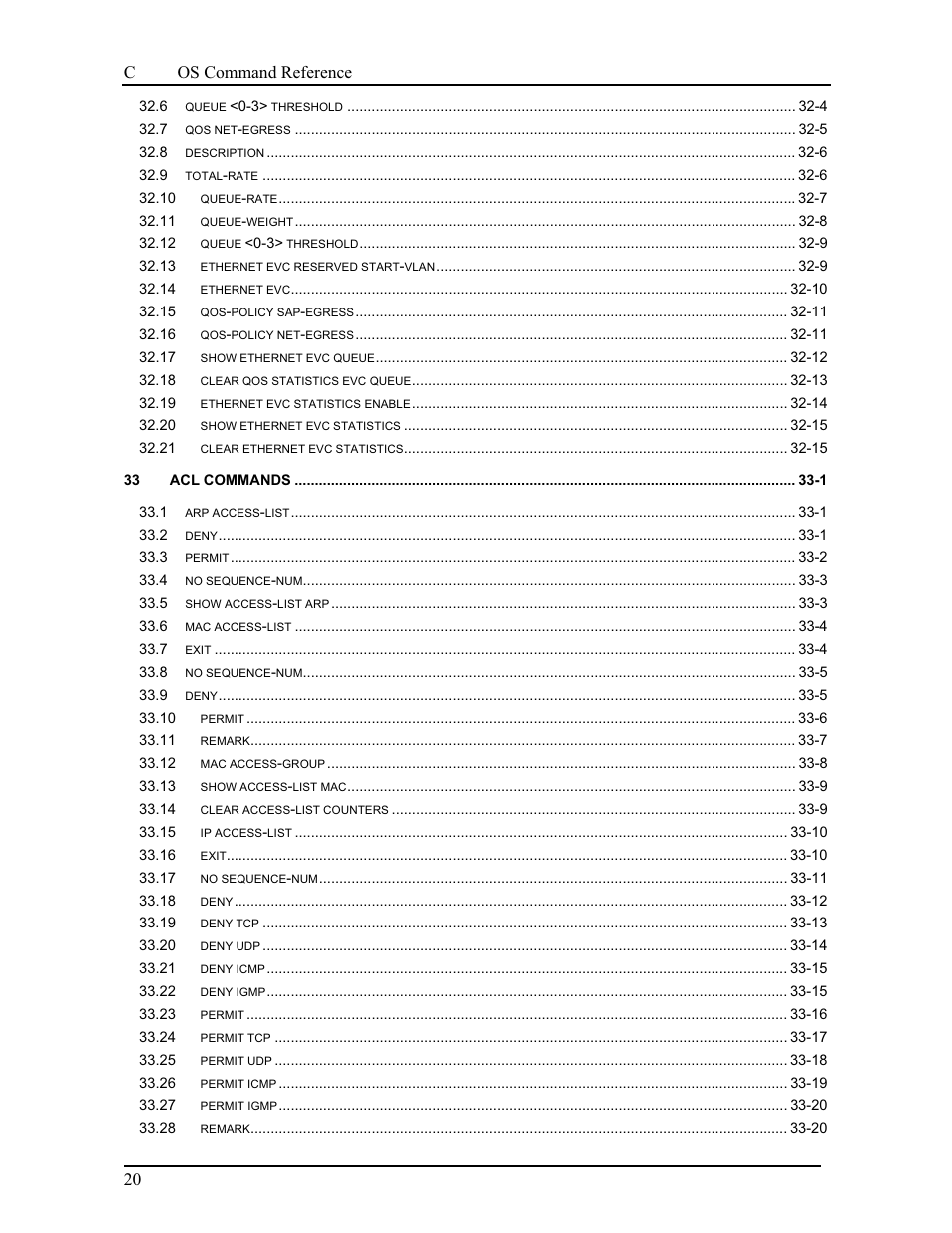 Canogaos command reference 20 | CANOGA PERKINS 9175 Command Reference User Manual | Page 22 / 790