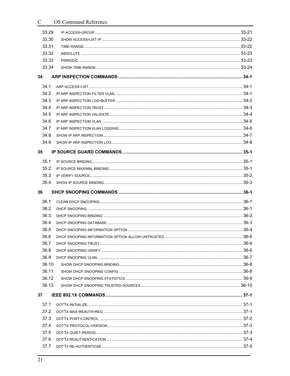 Canogaos command reference 21 | CANOGA PERKINS 9175 Command Reference User Manual | Page 23 / 790